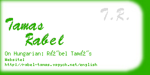 tamas rabel business card